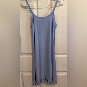 Posh Peanut Blue Ribbed Slip Dress NWOT S